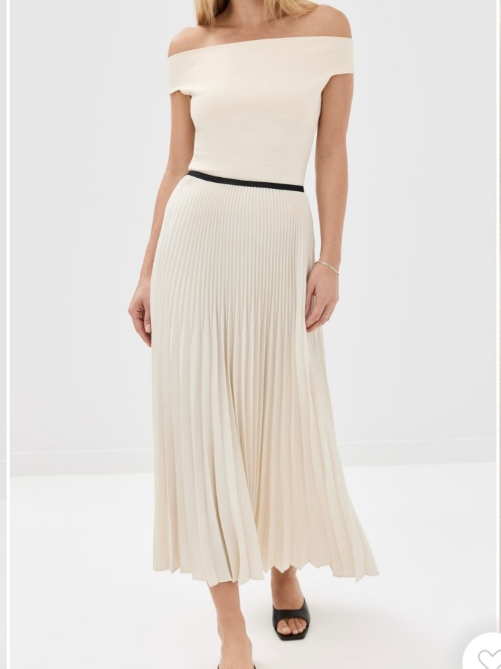 Jenni Kayne Pleated Skirt in Classic Ivory
